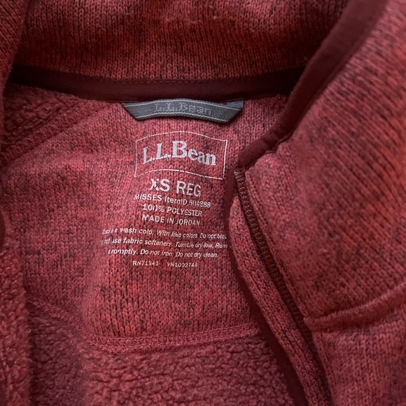 L.L. Bean Women's Maroon Ski Jacket XS - Picture 5 of 6